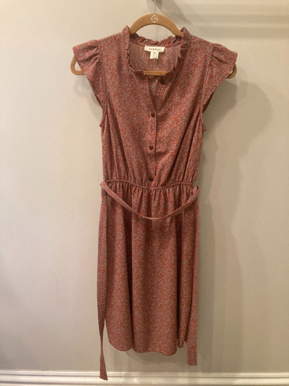Monteau Dress with tie and floral print